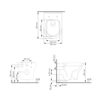 Унитаз с крышкой WasserKRAFT H001.E034 Унитаз с крышкой WasserKRAFT H001.E034