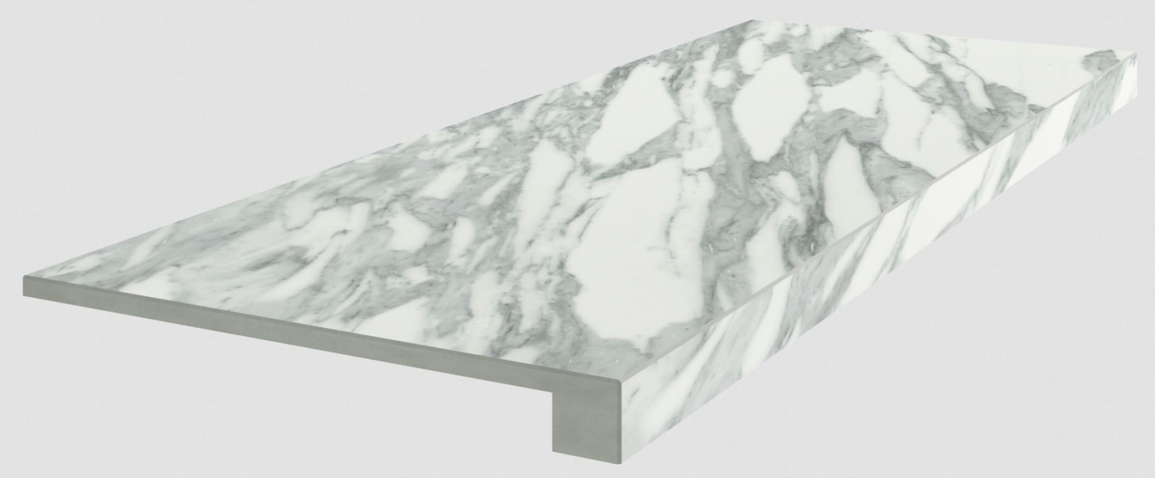Ступень Coliseumgres Uffizi White Scalino Front 33x90, 620070001945 Ступень Coliseumgres Uffizi White Scalino Front 33x90, 620070001945