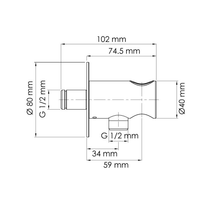 Подключение шланга WasserKRAFT A444PG Подключение шланга WasserKRAFT A444PG