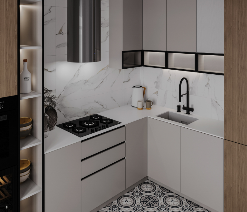 Керамический слэб StaroSlabs Matt Mono White Honed 160x320 Керамический слэб StaroSlabs Matt Mono White Honed 160x320