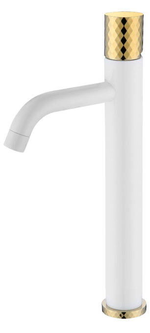 Смеситель для раковины Boheme Stick 122-WG белый матовый