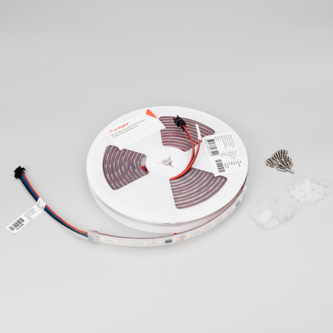 Светодиодная лента герметичная SPI-P-BA120-14mm 24V RGBW-Day-PX6-BPT (16 W/m, IP66, 5060/2835, 5m), Arlight, 040623, изображение 4 Светодиодная лента герметичная SPI-P-BA120-14mm 24V RGBW-Day-PX6-BPT (16 W/m, IP66, 5060/2835, 5m), Arlight, 040623, изображение 4