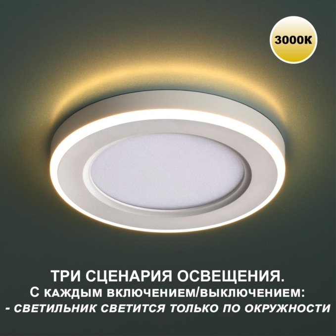 Светильник встраиваемый светодиодный (три сценария работы) IP20 LED 3000К 12W+4W 100-265V 1120Лм SPAN SPOT NT23 561 NOVOTECH 359020, фото на цветном фоне 2 Светильник встраиваемый светодиодный (три сценария работы) IP20 LED 3000К 12W+4W 100-265V 1120Лм SPAN SPOT NT23 561 NOVOTECH 359020, фото на цветном фоне 2