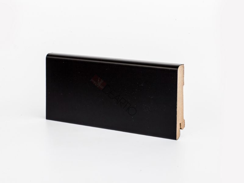 Плинтус Deartio U101-80 Черный, 80x16x2050 мм Плинтус Deartio U101-80 Черный, 80x16x2050 мм