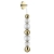 Настенный светильник LED 13W 4000K 700Лм CRYSTAL L-VISION ODL23 571 ODEON LIGHT, 5008/13WL