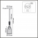 Подвес Е14 1*40W 220V DERBI SUSPENTIONI LN26 389 LUMION 8284/1A, схема товара Подвес Е14 1*40W 220V DERBI SUSPENTIONI LN26 389 LUMION 8284/1A, схема товара