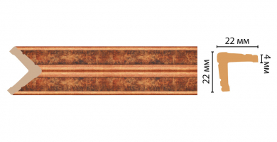 Угол Decomaster 116S-767 ДМ, 22x22x2400 мм Угол Decomaster 116S-767 ДМ, 22x22x2400 мм