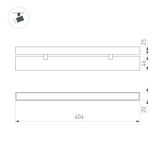 Светильник MAG-FLAT-FOLD-25-S400-12W Warm3000 (BK, 100 deg, 24V), Arlight, 034236, изображение 2 Светильник MAG-FLAT-FOLD-25-S400-12W Warm3000 (BK, 100 deg, 24V), Arlight, 034236, изображение 2