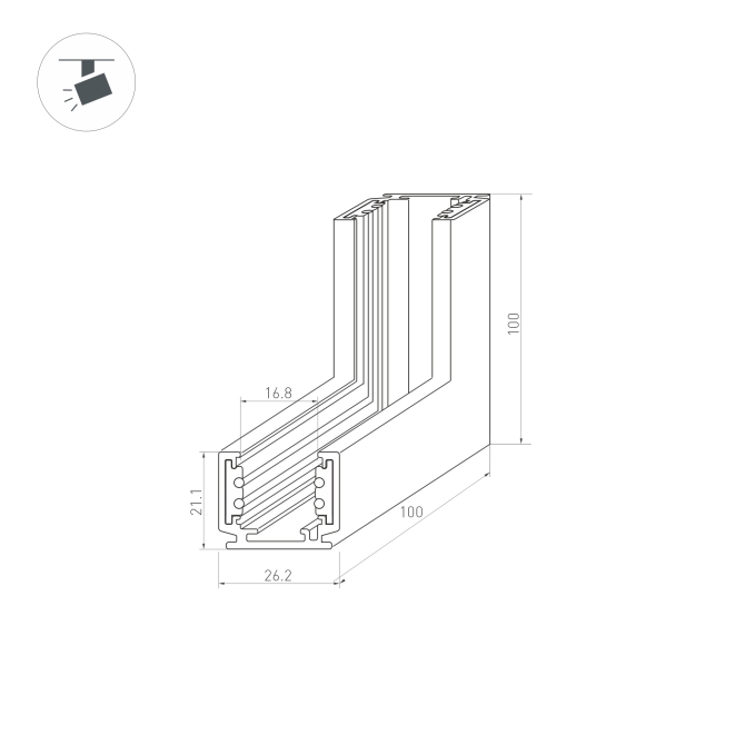Коннектор угловой MAG-ORIENT-CON-2620-L90-INT (WH, внутренний), Arlight, 037325, изображение 2 Коннектор угловой MAG-ORIENT-CON-2620-L90-INT (WH, внутренний), Arlight, 037325, изображение 2