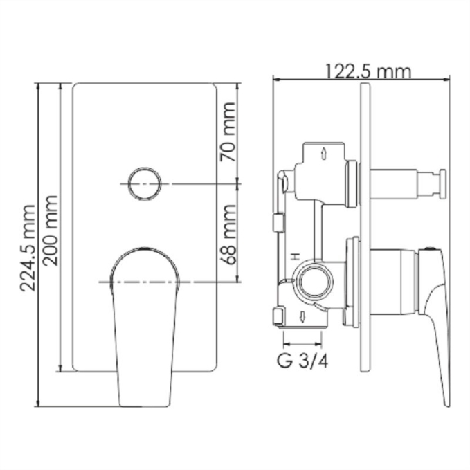 Душевая система WasserKRAFT A55201 Душевая система WasserKRAFT A55201