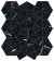 Мозаика Atlas Concorde Marvel Meraviglia Black Origin Hexagon Lapp. 40.3x46.6, AJQ2