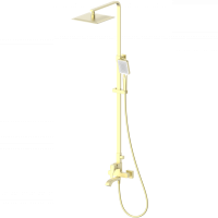 Душевая стойка со смесителем Wonzon & Woghand Flex WW-88047072-BG золото брашированная