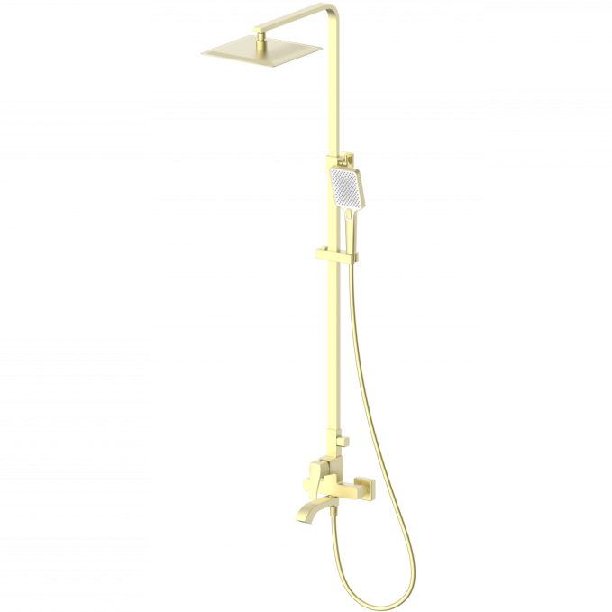 Душевая стойка со смесителем Wonzon & Woghand Flex WW-88047072-BG золото брашированная Душевая стойка со смесителем Wonzon & Woghand Flex WW-88047072-BG золото брашированная