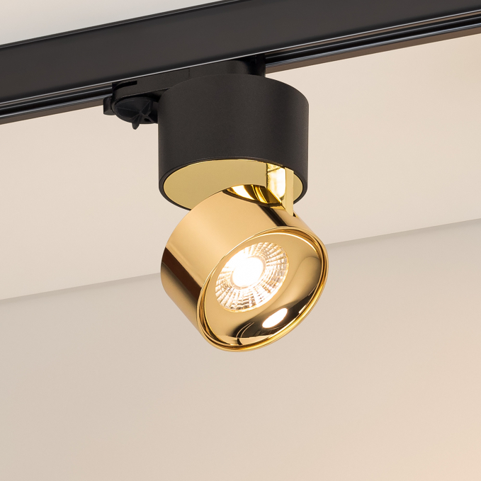 Светильник SP-PLURIO-TRACK-4TR-R77-9W Warm3000 (BK-BRS, 36 deg, 230V), Arlight, 038121, изображение 1
