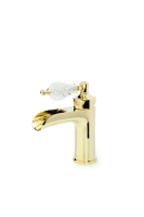 Смеситель для раковины Boheme Vogue Crystal 211-CRST глянцевое золото Смеситель для раковины Boheme Vogue Crystal 211-CRST глянцевое золото