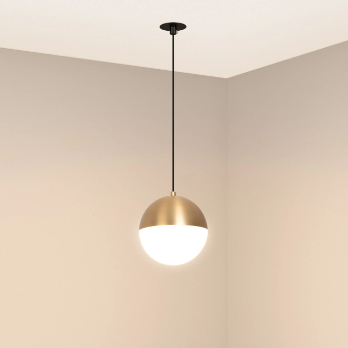 Светильник SP-EMISFERO-HANG-BUILT-R150-11W Warm3000 (GD, 170 deg, 230V), Arlight, 056592