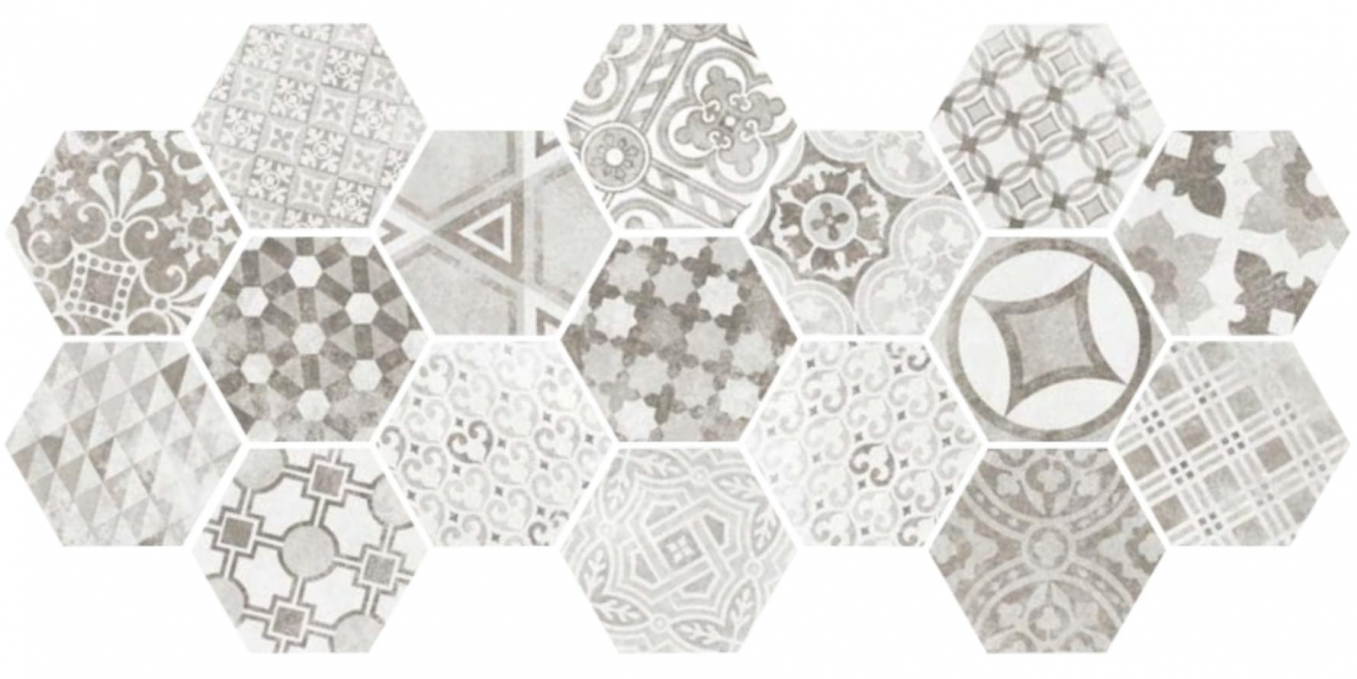 Керамогранит Equipe Hexatile Cement Garden Grey 17.5x20, 22099 Керамогранит Equipe Hexatile Cement Garden Grey 17.5x20, 22099