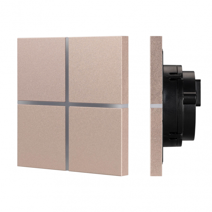 INTELLIGENT ARLIGHT Сенсорная панель KNX-304-13-IN Champagne (BUS, Frameless), Arlight, 039670, изображение 1 INTELLIGENT ARLIGHT Сенсорная панель KNX-304-13-IN Champagne (BUS, Frameless), Arlight, 039670, изображение 1