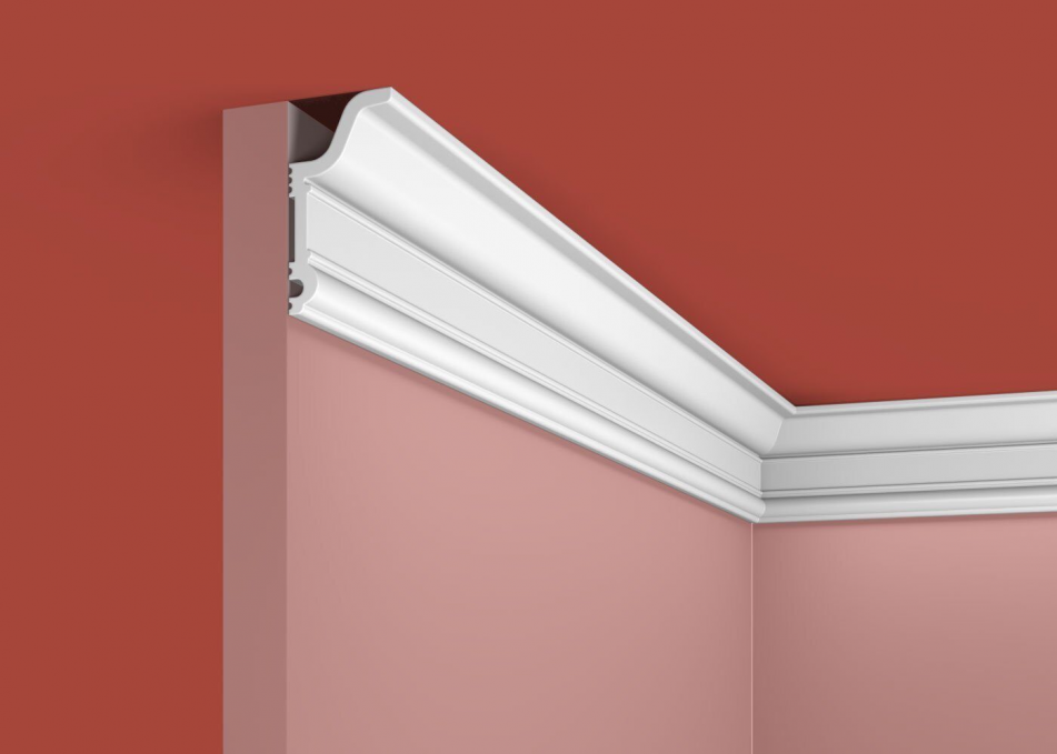 Карниз Cosca Decor KX046, 59х31x2000 мм, Экополимер