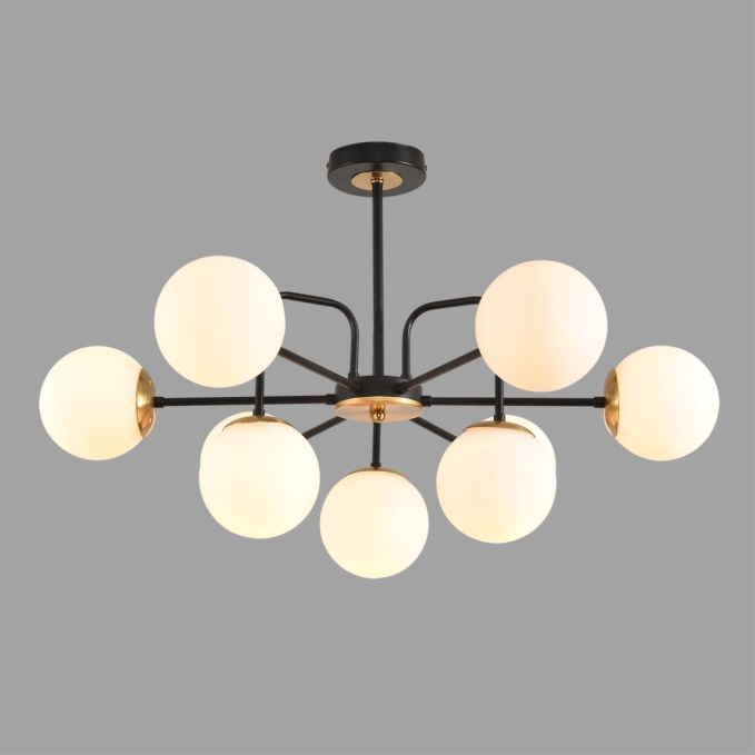 Люстра потолочная E27 9*60W 220V ELRONA MODERNI LN26 172 LUMION 8375/9C, фото на цветном фоне 2 Люстра потолочная E27 9*60W 220V ELRONA MODERNI LN26 172 LUMION 8375/9C, фото на цветном фоне 2