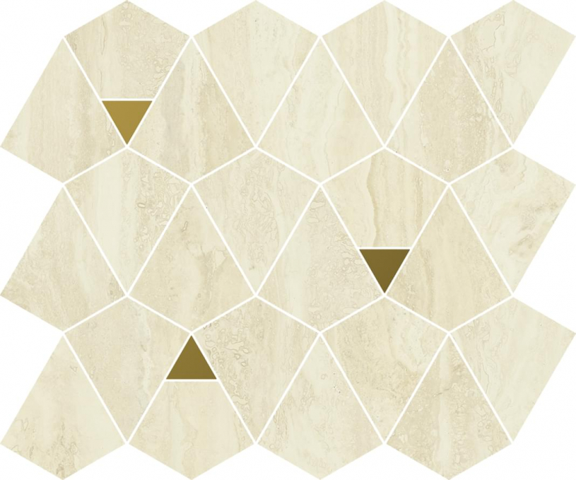 Мозаика Italon Charme Advance Alabastro White Mosaico Vertex 25.8x30, 600110000942