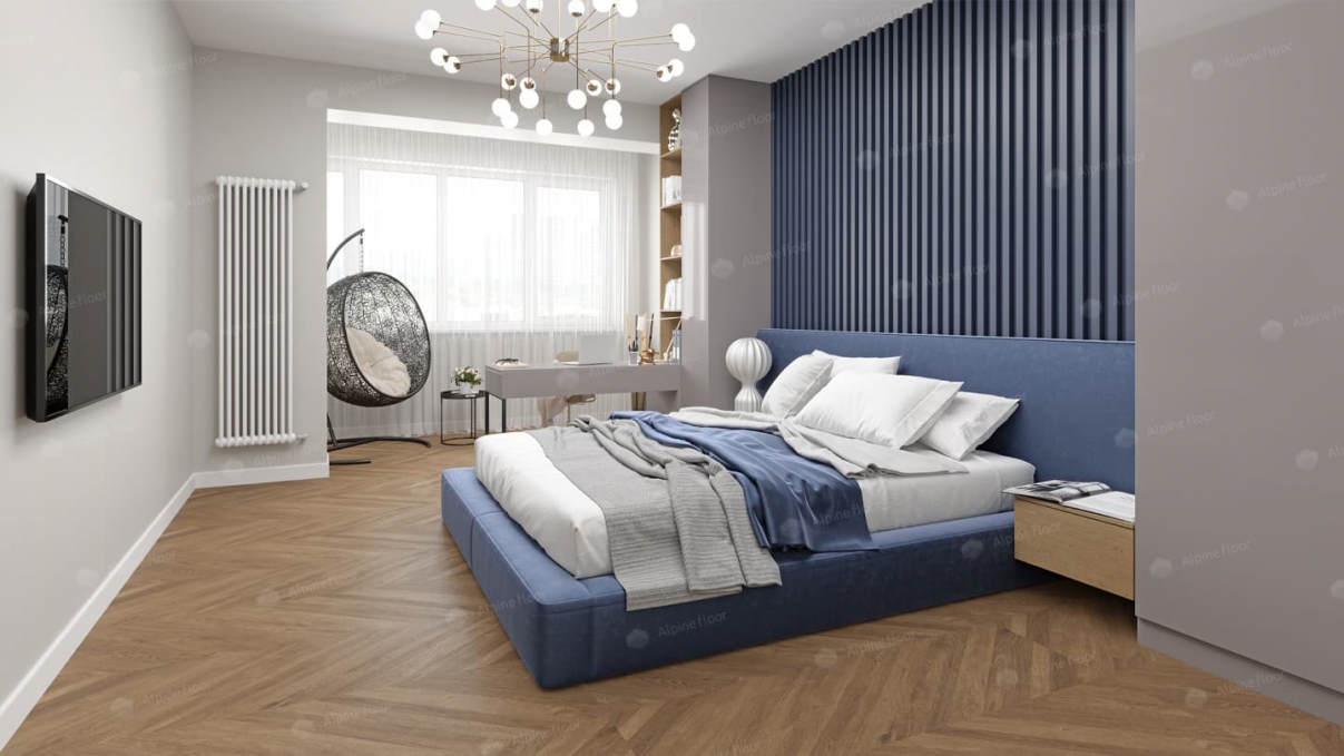 Кварцвиниловая плитка Alpine Floor Ultra Французская Елочка, ECO 5-25 Кварцвиниловая плитка Alpine Floor Ultra Французская Елочка, ECO 5-25