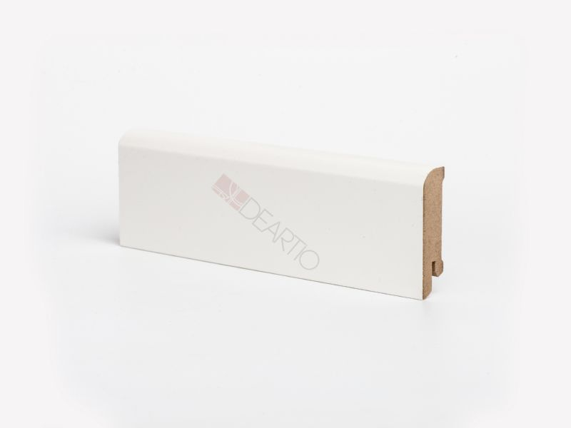 Плинтус Deartio U102-60 Белый, 60x16x2050 мм