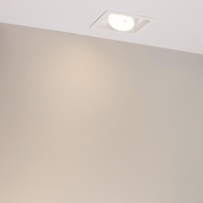 Светильник MS-VORTEX-BUILT-S140x140-30W Warm3000 (WH-WH, 30 deg, 230V), Arlight, 057922, изображение 2 Светильник MS-VORTEX-BUILT-S140x140-30W Warm3000 (WH-WH, 30 deg, 230V), Arlight, 057922, изображение 2