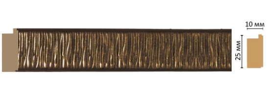 Молдинг Decomaster 102-51, 25x10x2400 мм