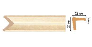 Угол Decomaster 116S-933 ДМ, 22x22x2400 мм Угол Decomaster 116S-933 ДМ, 22x22x2400 мм
