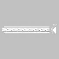 Молдинг с рисунком Decomaster 98061F гибкий, 52x21x2400 мм