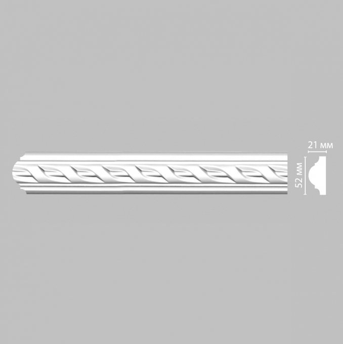 Молдинг с рисунком Decomaster 98061F гибкий, 52x21x2400 мм Молдинг с рисунком Decomaster 98061F гибкий, 52x21x2400 мм
