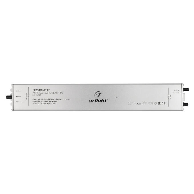 Блок питания ARPV-LG24400-LINEAR-PFC (24V, 16.6A, 400W), Arlight, 036957, изображение 3 Блок питания ARPV-LG24400-LINEAR-PFC (24V, 16.6A, 400W), Arlight, 036957, изображение 3