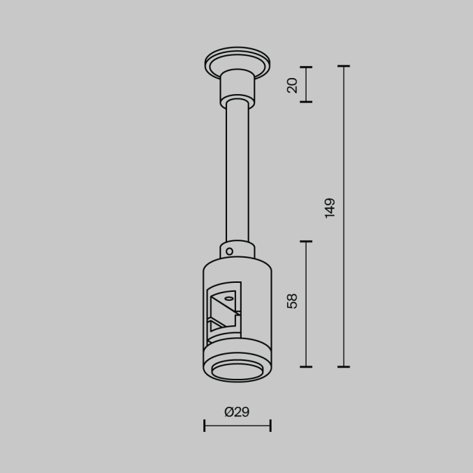 Крепление настенное Wall одинарное удлиненное Flarity платина, TRA155CW-SL1-PT, изображение 4 Крепление настенное Wall одинарное удлиненное Flarity платина, TRA155CW-SL1-PT, изображение 4