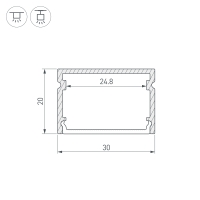 Профиль LINE-3020-3000 ANOD, Arlight, 062250