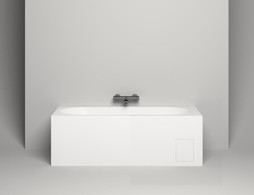 Ванна из искусственного камня Salini Ornella Kit 170x80 102424M белая матовая встраиваемая Ванна из искусственного камня Salini Ornella Kit 170x80 102424M белая матовая встраиваемая