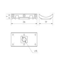Крепление MOONLIGHT-HR-CEILING-CLIP-D25, Arlight, 037473