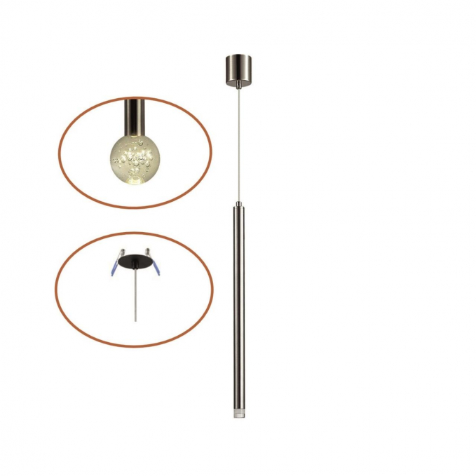Светильник хрусталь. стекло IP20 LED 3W 400Лм 3000K 220-240V FIANO HIGHTECH ODL26 279 ODEON LIGHT 4375/3LA, изображение 1