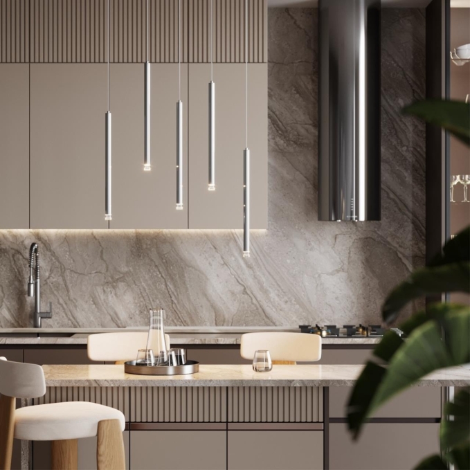 Светильник хрусталь. стекло IP20 LED 3W 400Лм 3000K 220-240V FIANO HIGHTECH ODL26 279 ODEON LIGHT 4375/3LA, фото в интерьере 1