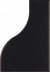 Настенная плитка Equipe Curve Black Matt 8.3x12, 28861