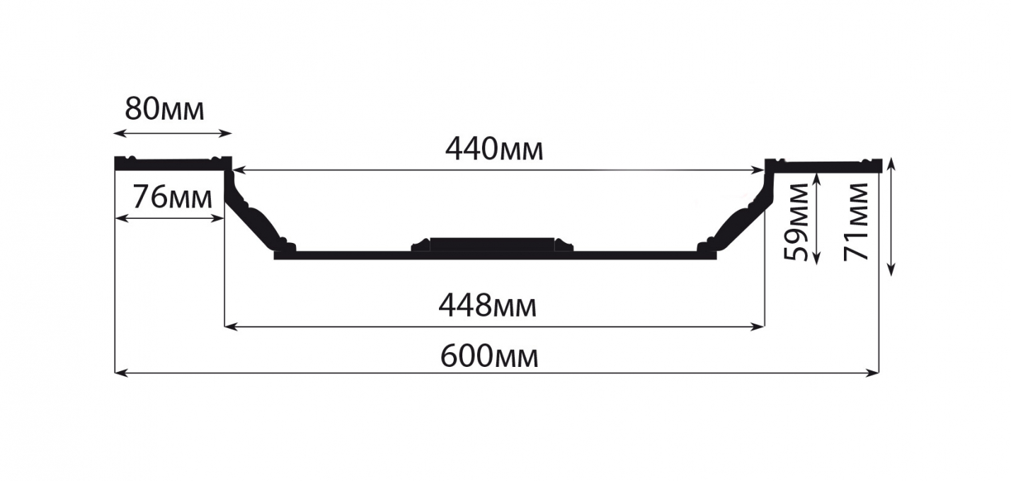 Кессон Decomaster KS-61-57, 600x600x71 мм Кессон Decomaster KS-61-57, 600x600x71 мм