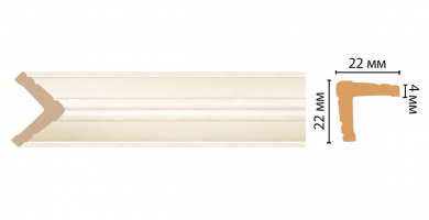 Угол Decomaster 2M 116S-937 ДМ, 22x22x2000 мм Угол Decomaster 2M 116S-937 ДМ, 22x22x2000 мм