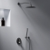 Встраиваемая душевая система Damixa Scandinavian Pure 936520300 черная: тропический верхний душ, ручной душ Встраиваемая душевая система Damixa Scandinavian Pure 936520300 черная: тропический верхний душ, ручной душ