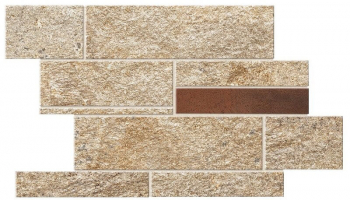 Мозаика Atlas Concorde Norde Oro Brick Corten 39x27.8, A597