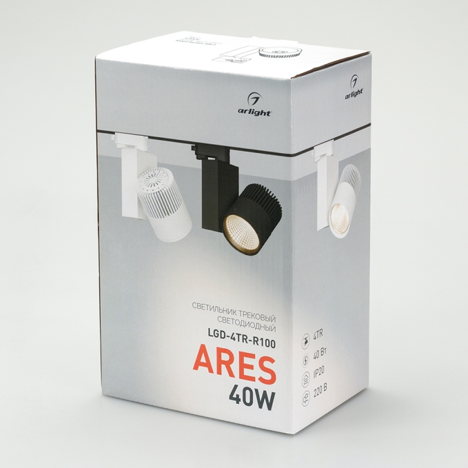 Светильник LGD-ARES-4TR-R100-40W Day4000 (BK, 24 deg), Arlight, 025537, изображение 4 Светильник LGD-ARES-4TR-R100-40W Day4000 (BK, 24 deg), Arlight, 025537, изображение 4