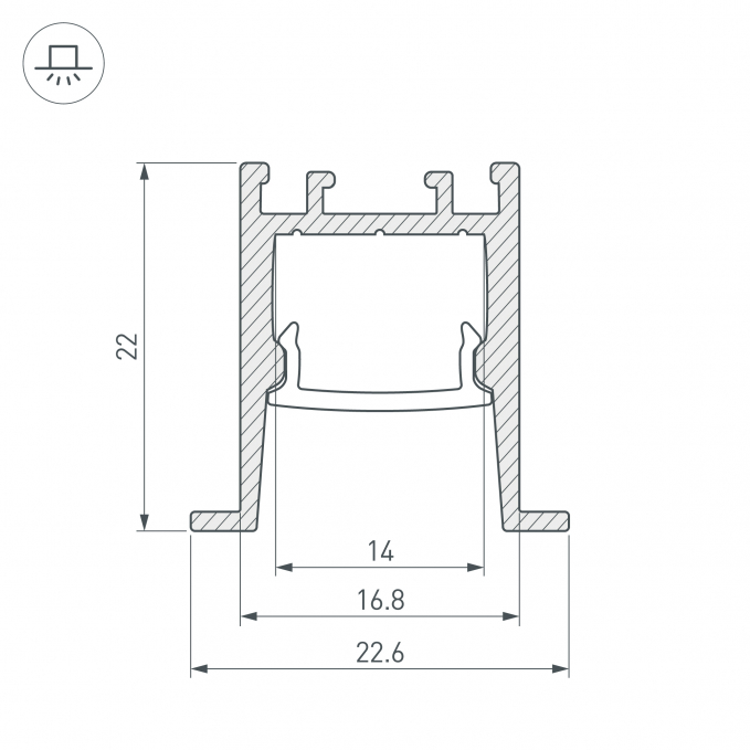 Профиль SL-COMFORT-2322-F-2000 ANOD, Arlight, 031770, изображение 4 Профиль SL-COMFORT-2322-F-2000 ANOD, Arlight, 031770, изображение 4