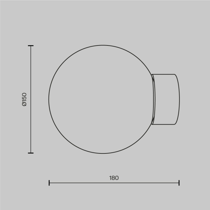 Настенный светильник (бра) Базовая форма / Basic form E14х1, MOD321WL-01G1, изображение 4 Настенный светильник (бра) Базовая форма / Basic form E14х1, MOD321WL-01G1, изображение 4