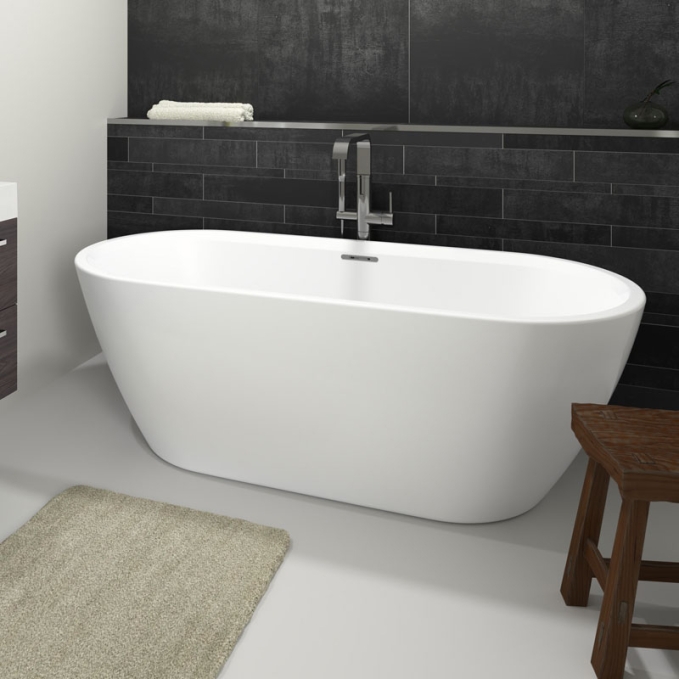 Ванна акриловая Riho Inspire 180x80 B085004220 черная матовая отдельно стоящая Ванна акриловая Riho Inspire 180x80 B085004220 черная матовая отдельно стоящая