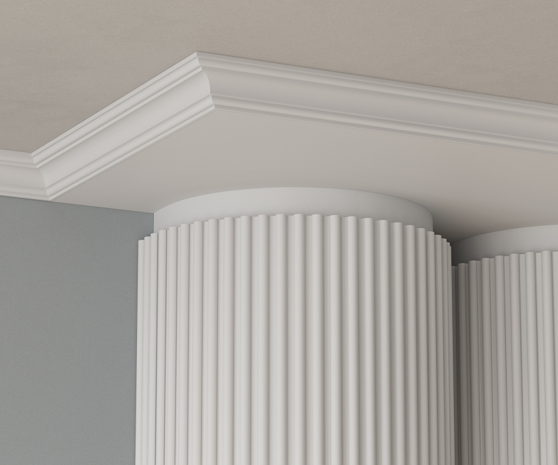 Карниз Cosca Decor KX008, 49х49x2000 мм, Экополимер