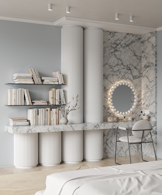Карниз Cosca Decor KX008, 49х49x2000 мм, Экополимер